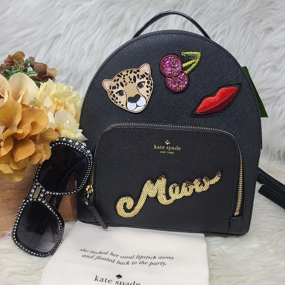 Kate spade wild leopard mini back pack - Picture 4 of 5